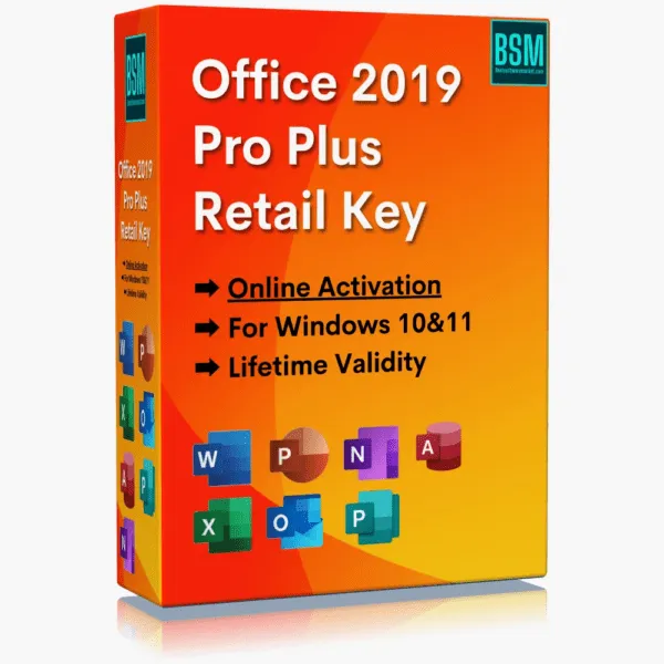 MS Office 2019 Professional Plus License Online Activation Key