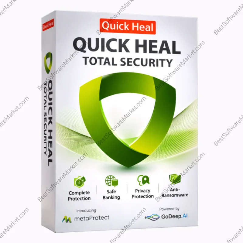 Quick Heal Total Security – Complete Antivirus, Banking, Privacy & Ransomware Protection