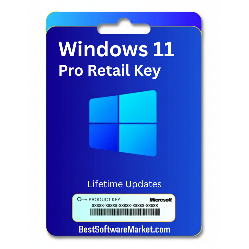 Windows 11 Pro Retail Key Online activation Lifetime validity