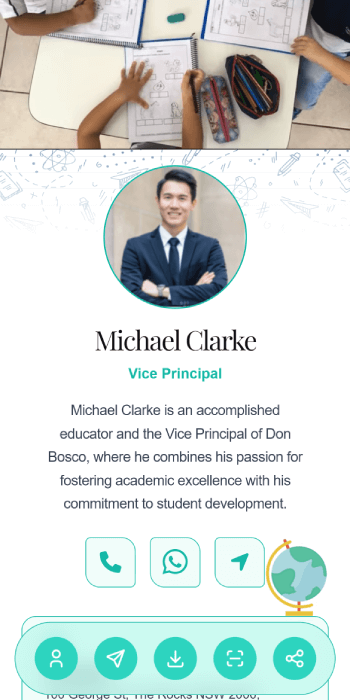 Mini website sample